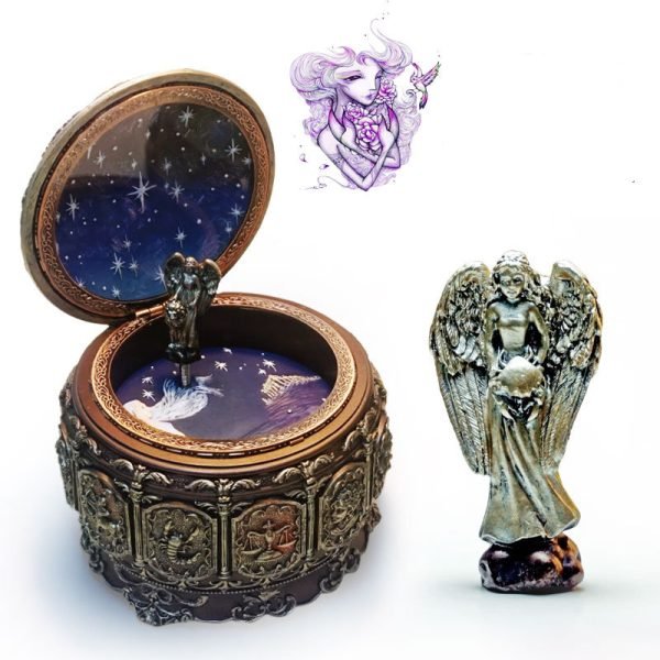 Twelve Constellation Resin Music Box Music Box Crafts Creative Birthday Gift