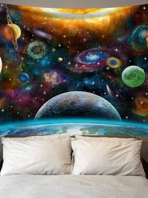 Digital Printing Colorful Starry Art Wall Tapestry