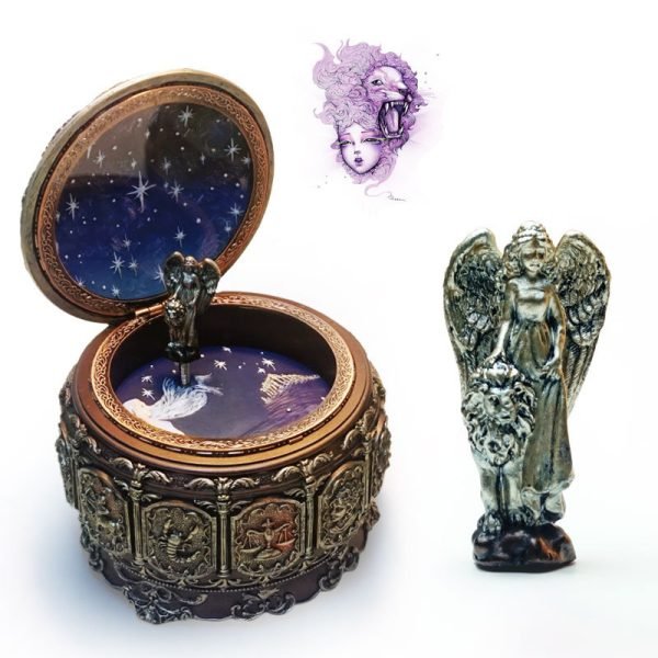 Twelve Constellation Resin Music Box Music Box Crafts Creative Birthday Gift