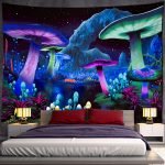 Dream Mushroom Psychedelic Rug Boho Home Decor