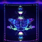 Skull Print Fluorescent Home Decor Tapestry