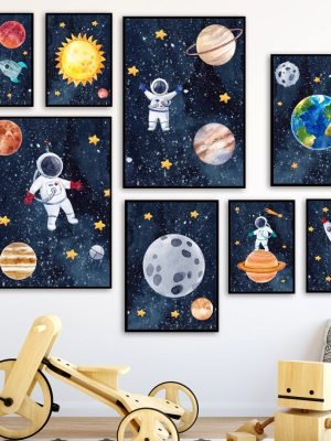 Astronaut Wall Art Canvas Painting