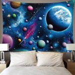 Digital Printing Colorful Starry Art Wall Tapestry